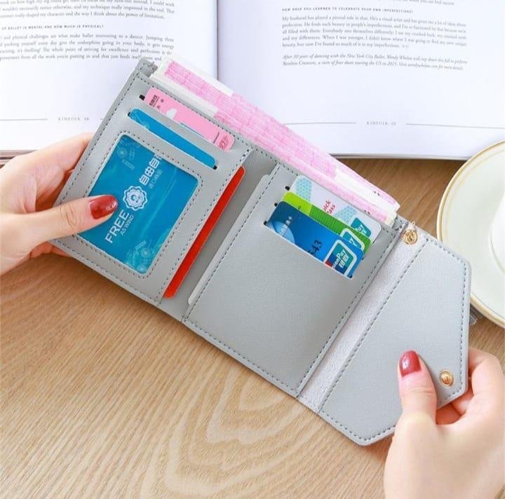 Tri Fold Wallet for Women with ID Window & Multiple Pockets