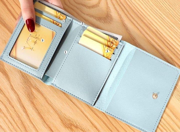 Tri Fold Wallet for Women with ID Window & Multiple Pockets