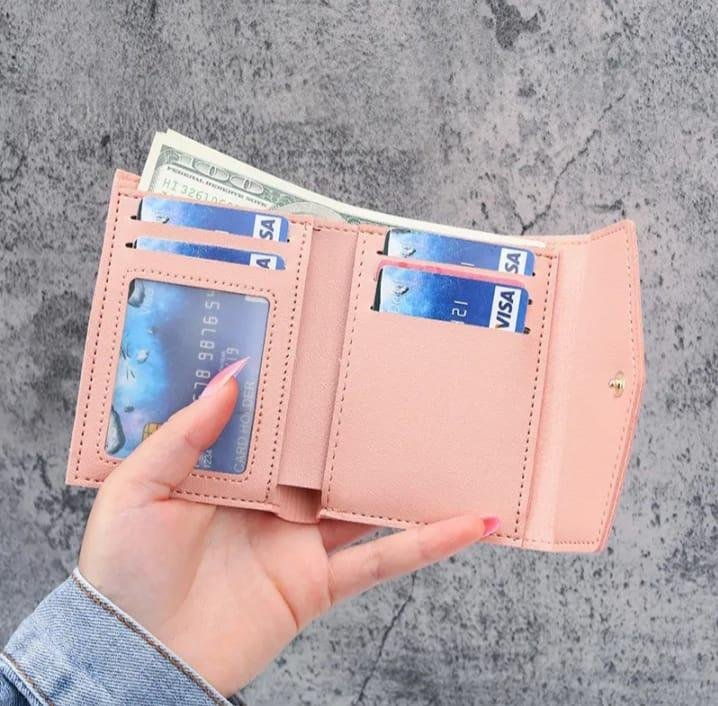 Tri Fold Wallet for Women with ID Window & Multiple Pockets