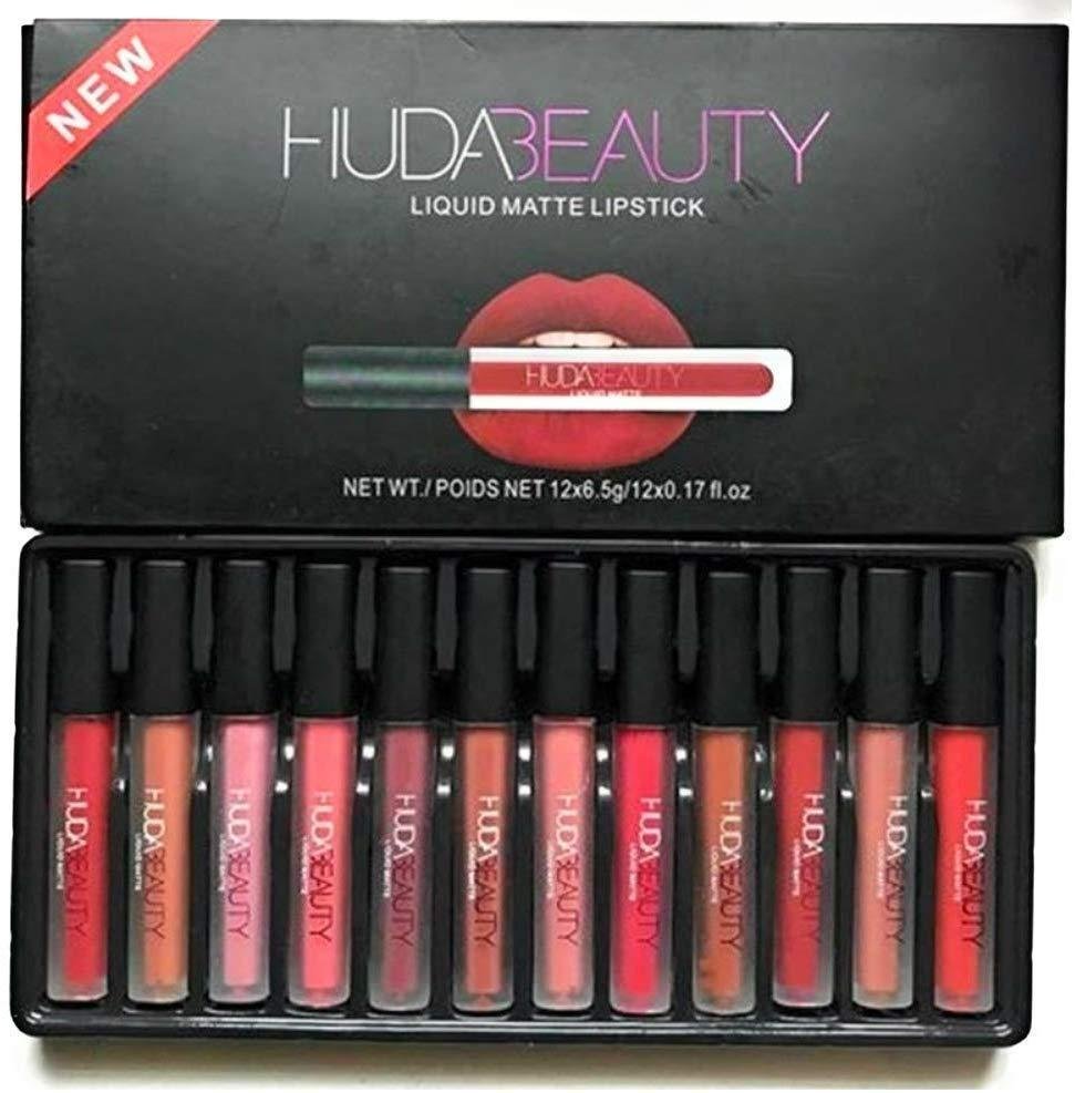 Matte Lipstick Set 12 Shades Long Lasting Pakistani