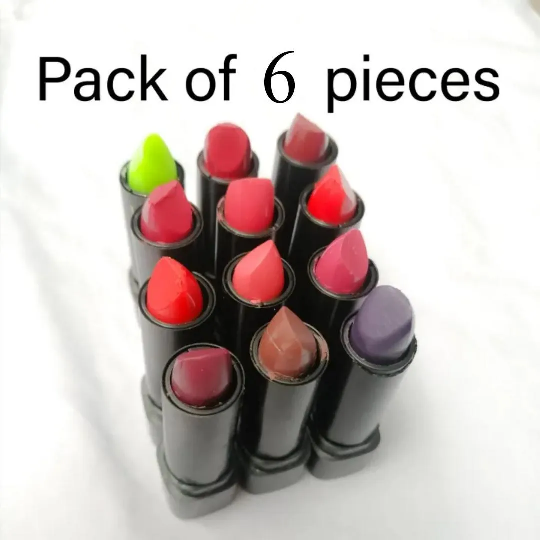 Matte Lipstick Set 6 Shades Long Lasting