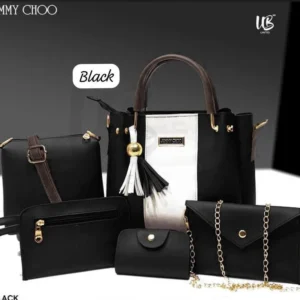 Women’s PU Leather Plain Hand Bag Set