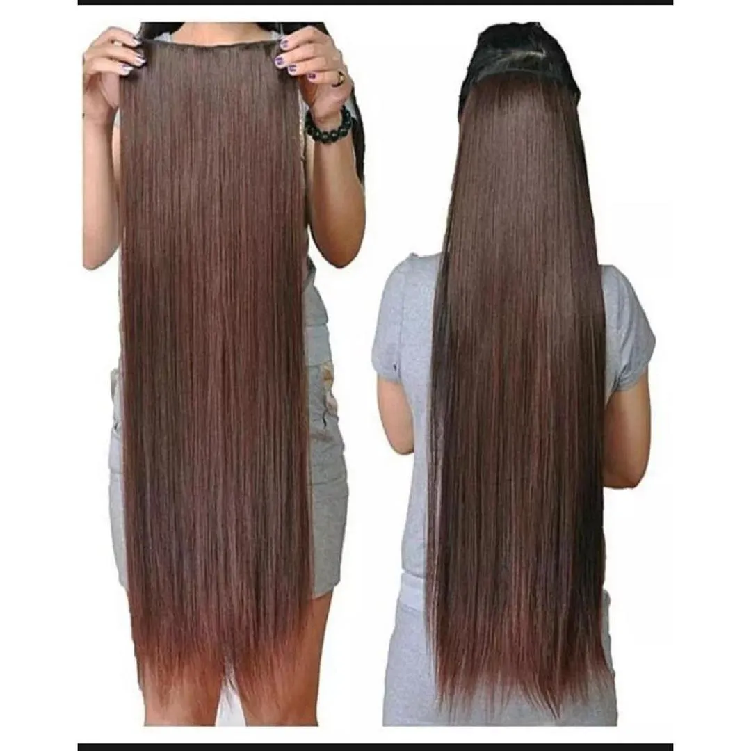 27-Inch Brown Hair Extensions for Women