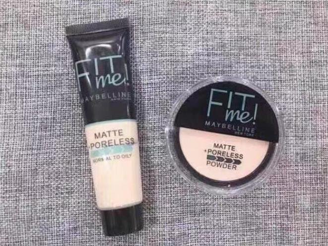 Maybelline Fit Me Matte Poreless Foundation & Powder Set